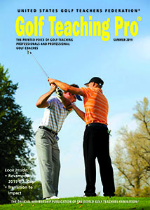 2019 Summer Golf Teaching Pro front cover