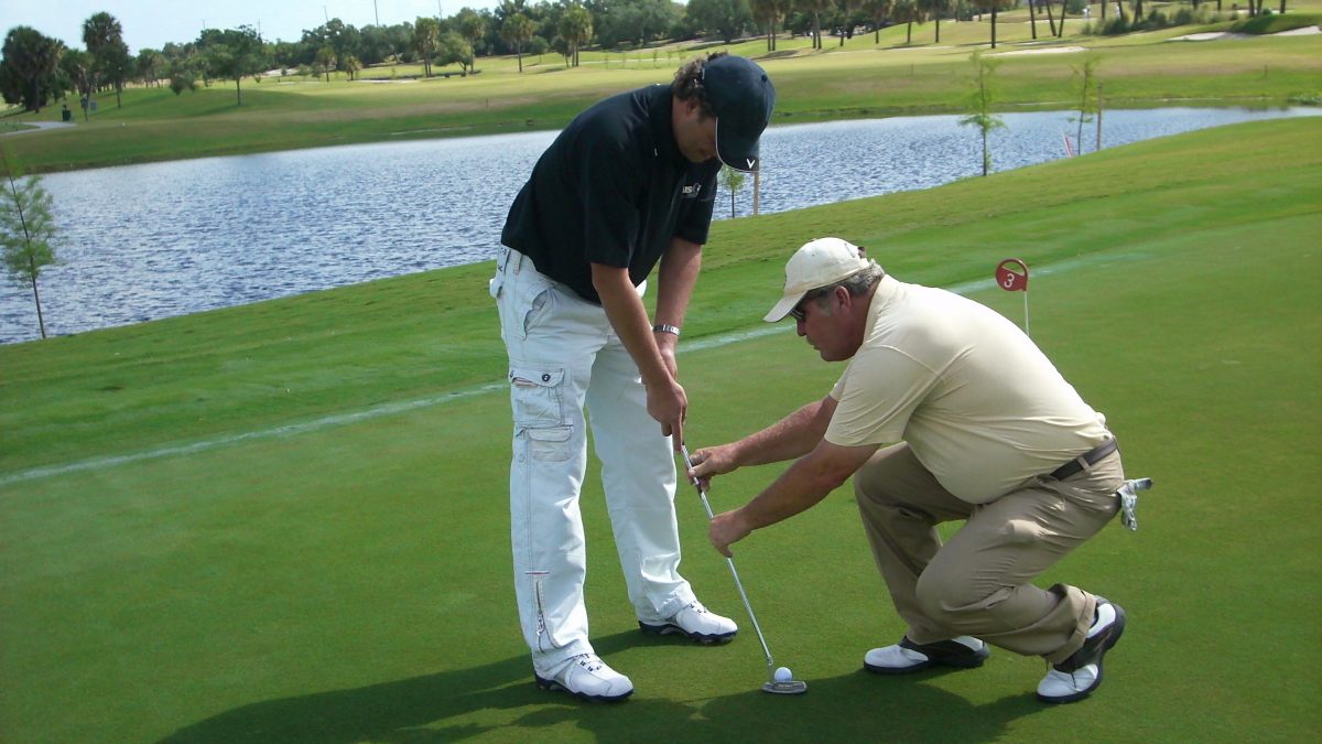 1-2-3 Putter Setup Golf Lesson Teaches Putting Speed Control