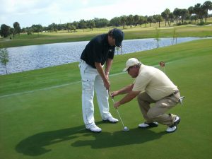 1-2-3 Putter Setup Golf Lesson Teaches Putting Speed Control